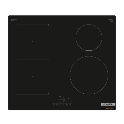 BOSCH Induction hob PWP611BB5E, 60 cm, Combi zone, Black