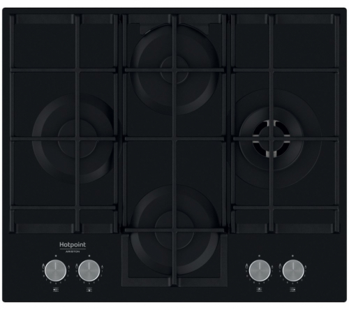 Hotpoint HAGS 62F/BK Black Built-in 59 cm Gas 4 zone(s)