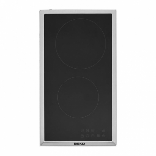 Beko, laius 28,8 cm, terasraamiga, must - Integreeritav keraamiline pliidiplaat / HDMC32400TX