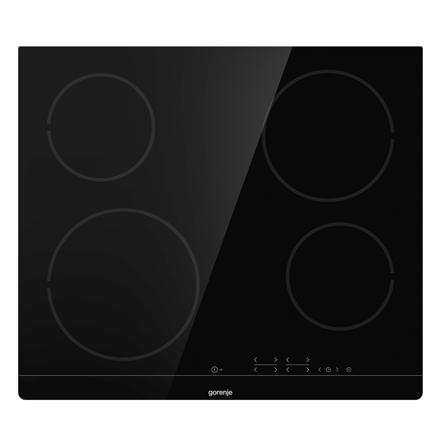 Gorenje | Hob | ECT641BSC | Vitroceramic | Number of burners/cooking zones 4 | Touch | Timer | Black | Display