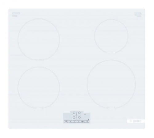 Bosch | Hob | PUE612BB1J | Induction | Number of burners/cooking zones 4 | Touch | Timer | White