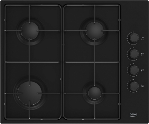 Beko HIBG64120SB hob Black Built-in 60 cm Gas 4 zone(s)