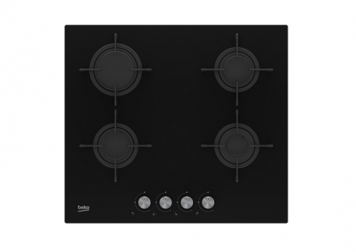 Beko HILG 64220 S hob Black Built-in Gas 4 zone(s)