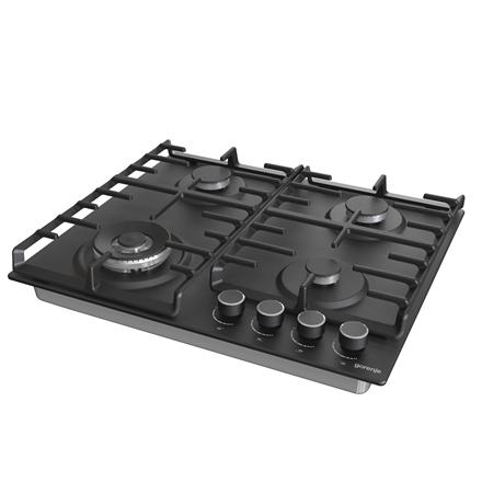 Gorenje | Hob | GW642AB | Gas | Number of burners/cooking zones 4 | Rotary knobs | Black