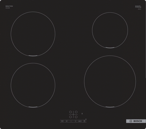 Bosch Serie 4 PUE611BB5E hob Black Built-in 60 cm Zone induction hob 4 zone(s)