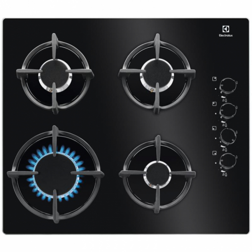 Electrolux 600, laius 59 cm, must - Integreeritav gaasipliidiplaat / KGG6407K