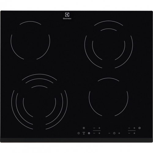 Electrolux EHF6343FOK hob Black Built-in 60 cm Ceramic 4 zone(s)