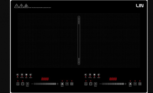 Induction hob LIN LI2H-179, cable with plug, 1.2 m, 3200 W