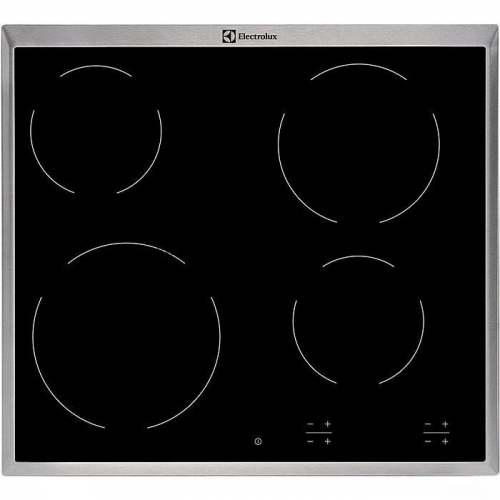 Electrolux, laius 57,6 cm, terasraamiga, must - Integreeritav keraamiline pliidiplaat / EHF6240XXK