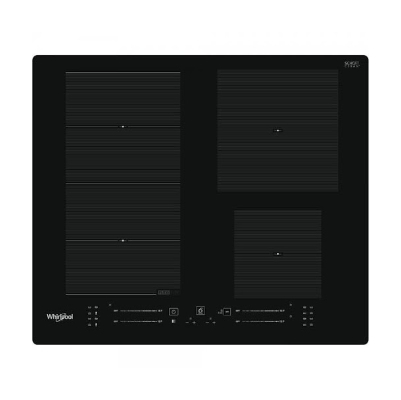 WHIRLPOOL Induction Hob WF S7560 NE 60 cm, 1 FlexiSlide, Booster, Black