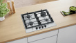 Bosch Serie 6 PCH6A5B90 hob Stainless steel Built-in 60 cm Gas 4 zone(s)
