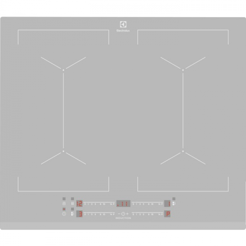 Electrolux EIV64440BS Silver Built-in 60 cm Zone induction hob 4 zone(s)