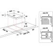 Whirlpool, domino, laius 30 cm, must - Integreeritav keraamiline pliidiplaat / WRD6030B
