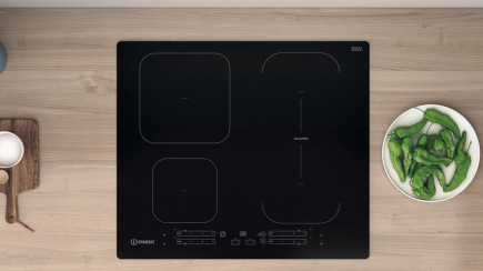 Indesit IB 65B60 NE Black Built-in 59 cm Zone induction hob 4 zone(s)