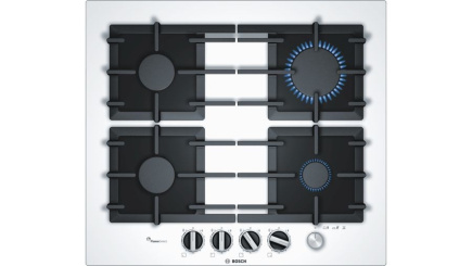 Bosch Serie 6 Gas cooktop PPP6A2M90 4 fields white color Built-in 60 cm 4 zone(s)