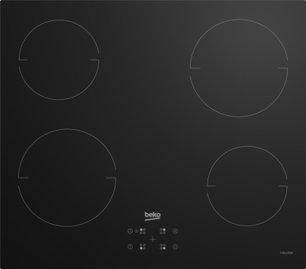 Beko HII64401QT Black Built-in 60 cm Zone induction hob 4 zone(s)
