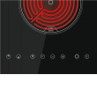 CATA Hob | TD 3002 BK | Vitroceramic | Number of burners/cooking zones 2 | Touch | Timer | Black
