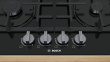 Bosch Serie 4 PNP6B6B90 hob Black Built-in 60 cm Gas 4 zone(s)