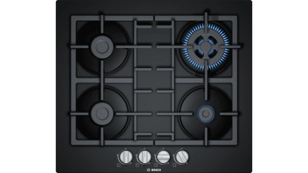 Bosch Serie 4 PNH6B6B90 hob Black Built-in 60 cm Gas 4 zone(s)
