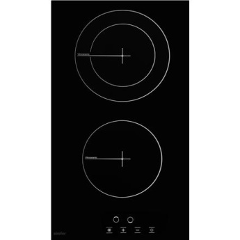 Simfer | Hob | H3.020.DEBSP | Vitroceramic | Number of burners/cooking zones 2 | Touch | Black