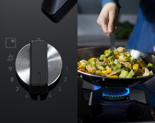Induction-gas hob ELECTROLUX KDI641723K 800 Mixed 60 cm Must