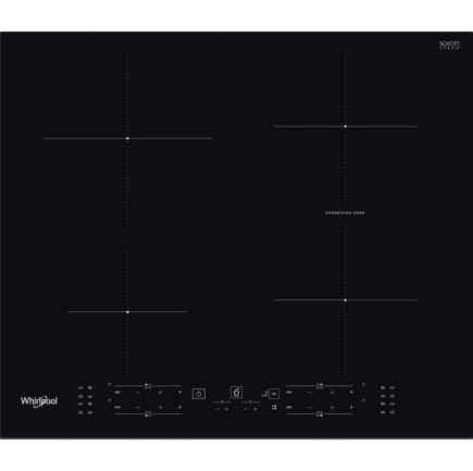 Whirlpool WB B3960 BF hob Black Built-in 59 cm Zone induction hob 4 zone(s)