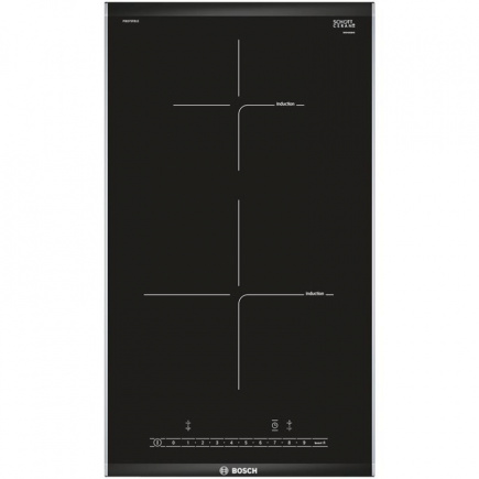 Bosch seeria 6 Domino, laius 30,6 cm, terasraamiga, must - Integreeritav induktsioonpliidiplaat / PIB375FB1E