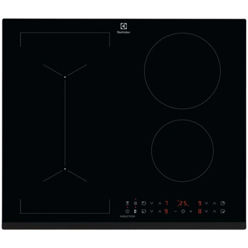 Electrolux 600 FlexiBridge, Hob2Hood, laius 59 cm, raamita, must - Integreeritav induktsioonpliidiplaat / LIV63431BK