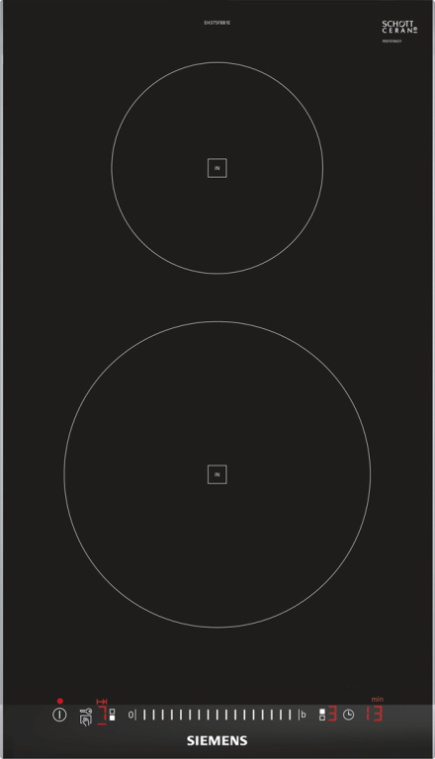 Siemens EH375FBB1E hob Black Built-in Zone induction hob 2 zone(s)