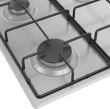 Beko HIBG64120SX 60cm Gas Hob with Side Knob Controls