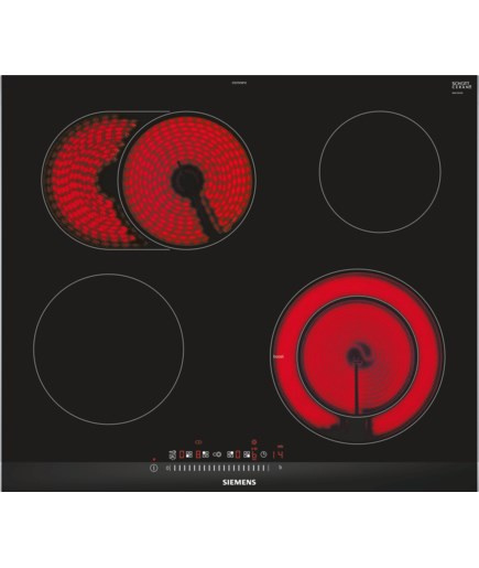 Siemens ET675FNP1E hob Black, Stainless steel Built-in Ceramic 4 zone(s)