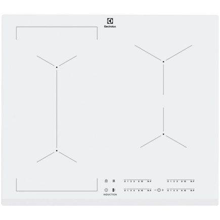 Electrolux, EcoTimer, laius 59 cm, raamita, valge - Integreeritav induktsioonpliidiplaat / EIV63440BW