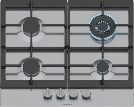 Siemens EC6A5HI90 hob Black, Stainless steel Built-in 60 cm Gas 4 zone(s)