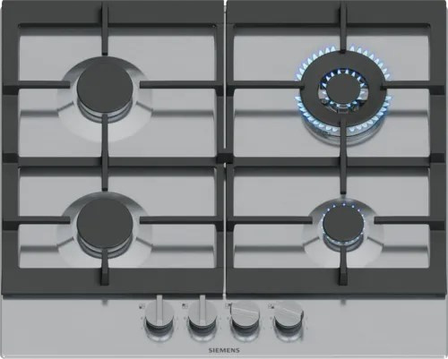 Siemens EC6A5HI90 hob Black, Stainless steel Built-in 60 cm Gas 4 zone(s)