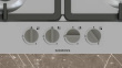 Siemens EG6B5PK90 hob Black, Stainless steel Built-in 60 cm Gas 4 zone(s)