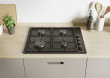 Candy CHW6LBB Black Built-in 60 cm Gas 4 zone(s)