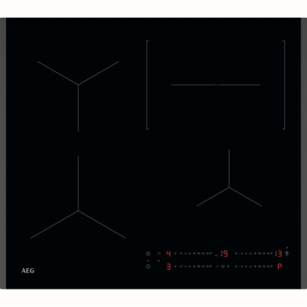 AEG 5000 Seeria, Hob2Hood, laius 59 cm, must - Integreeritav induktsioonpliidiplaat / TO64IC0SFB