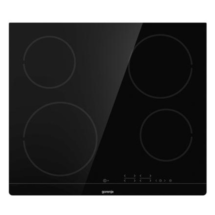 Gorenje | Hob | ECT641BSC | Vitroceramic | Number of burners/cooking zones 4 | Touch | Timer | Must | Display