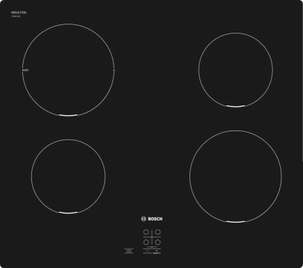Bosch Serie 2 PUG611AA5E hob Must Countertop 60 cm Zone induction hob 4 zone(s)