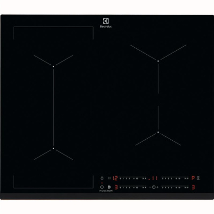 Electrolux 600 Seeria Bridge Hob2Hood, laius 59 cm, must - Integreeritav induktsioonpliidiplaat / EIV63443