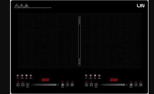 Induction hob LIN LI2H-179, cable with plug, 1.2 m, 3200 W