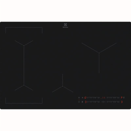 Electrolux 600 SaphirMatt SE® Bridge Hob2Hood, laius 80 cm, must - Integreeritav induktsioonpliidiplaat / EIV83443CT