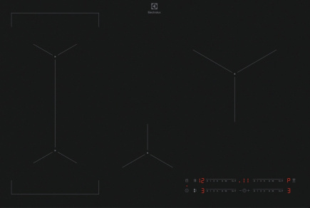 Electrolux EIV83443CT Must Built-in 78 cm Zone induction hob 4 zone(s)