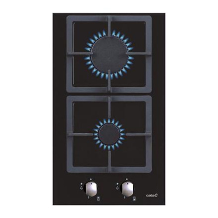 CATA | Hob | SCI 3002 BK | Gas on glass | Number of burners/cooking zones 2 | Rotary knobs | Черный CATA | Hob | SCI 3002 BK | Gas on glass | Number of burners/cooking zones 2 | Rotary knobs | Черный