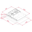 Gaasi-induktsioonplaat Teka JZC 64322 ABC BK