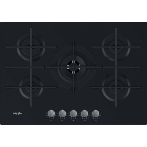 Whirlpool AKWL 728/NB Black Built-in 75 cm Gas 5 zone(s)