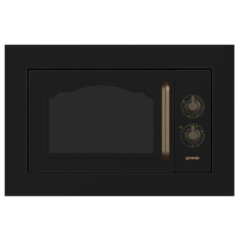 Gorenje, 23 L, 800 W, must/vask - Integreeritav retro mikrolaineahi grilliga / BM235CLB
