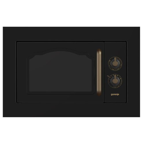 Gorenje, 23 L, 800 W, must/vask - Integreeritav retro mikrolaineahi grilliga / BM235CLB