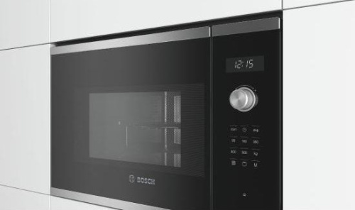 Bosch Serie 6 BEL554MB0 microwave Built-in Combination microwave 25 L 900 W Black, Stainless steel