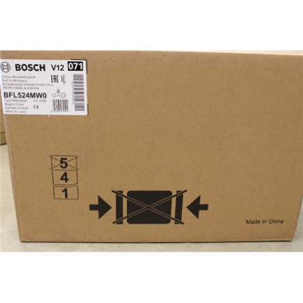 SALE OUT | Bosch | Microwave Oven | BFL524MW0 | Built-in | 20 L | 800 W | White | DAMAGED PACKAGING, SCRATCHED CORNER